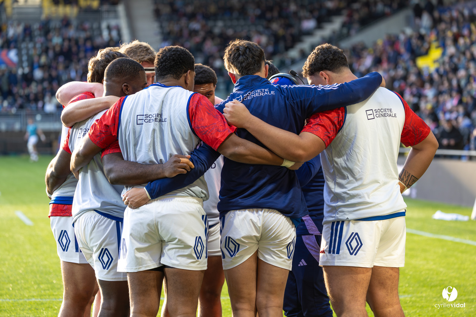 Grand chelem du XV de France U20 dans le tournoi des 6 nations après la victoire 31-28 contre l'Angleterre au Stade Marcel Deflandre de La Rochelle