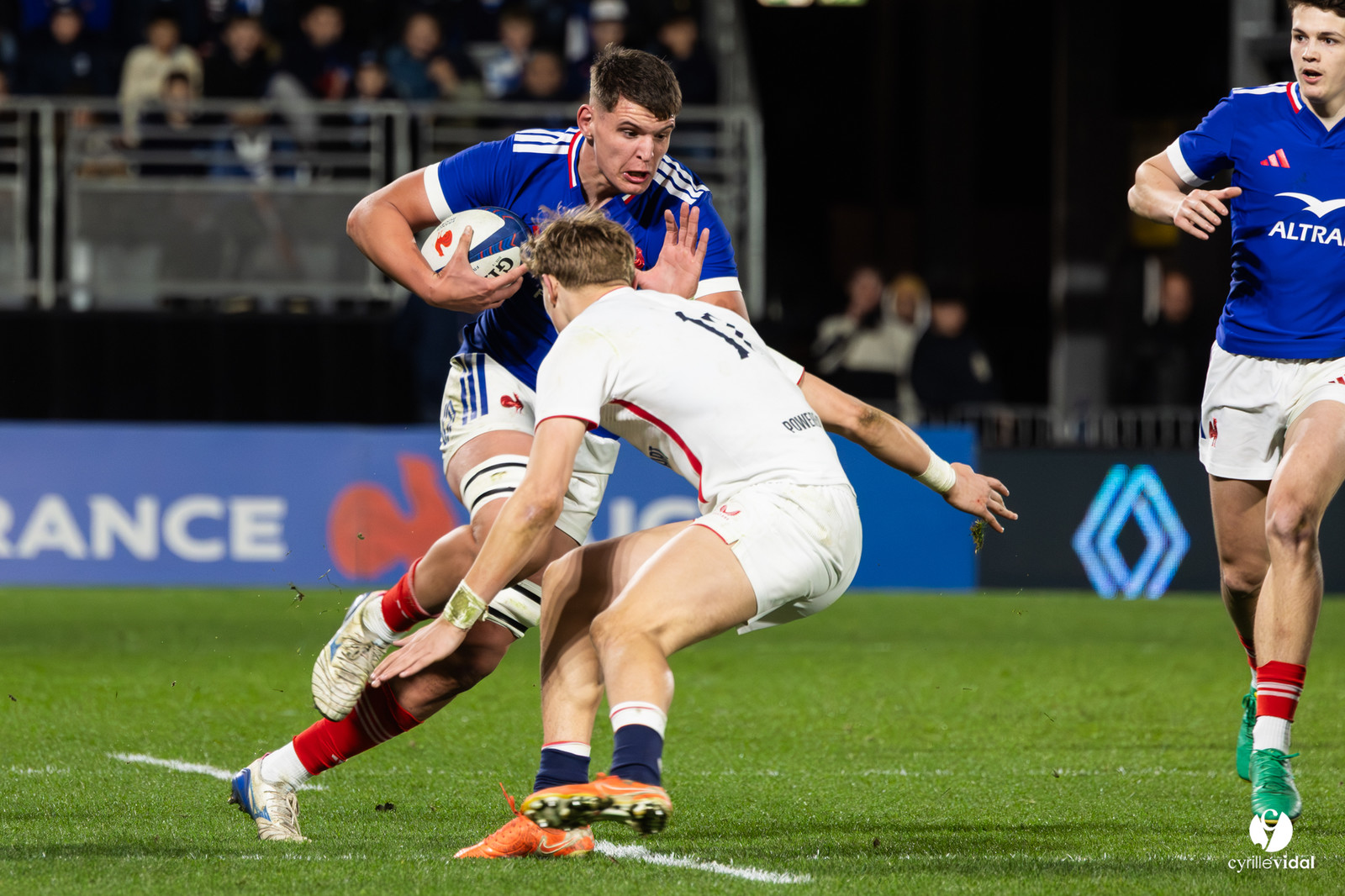 Grand chelem du XV de France U20 dans le tournoi des 6 nations après la victoire 31-28 contre l'Angleterre au Stade Marcel Deflandre de La Rochelle