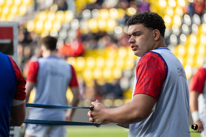 Grand chelem du XV de France U20 dans le tournoi des 6 nations après la victoire 31-28 contre l'Angleterre au Stade Marcel Deflandre de La Rochelle