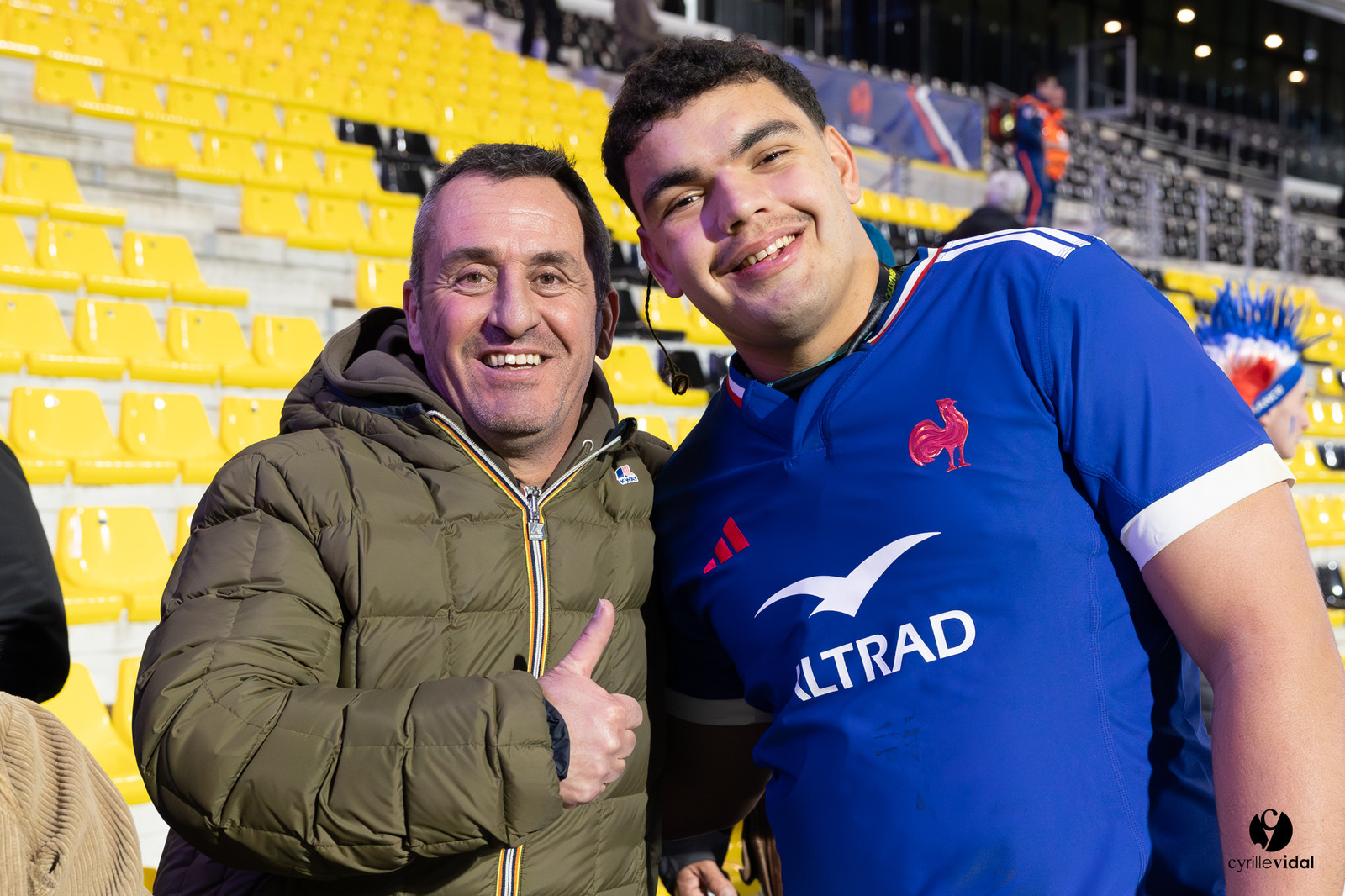 Grand chelem du XV de France U20 dans le tournoi des 6 nations après la victoire 31-28 contre l'Angleterre au Stade Marcel Deflandre de La Rochelle