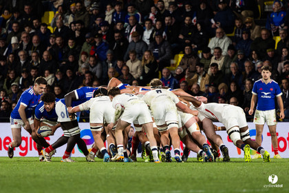 Grand chelem du XV de France U20 dans le tournoi des 6 nations après la victoire 31-28 contre l'Angleterre au Stade Marcel Deflandre de La Rochelle