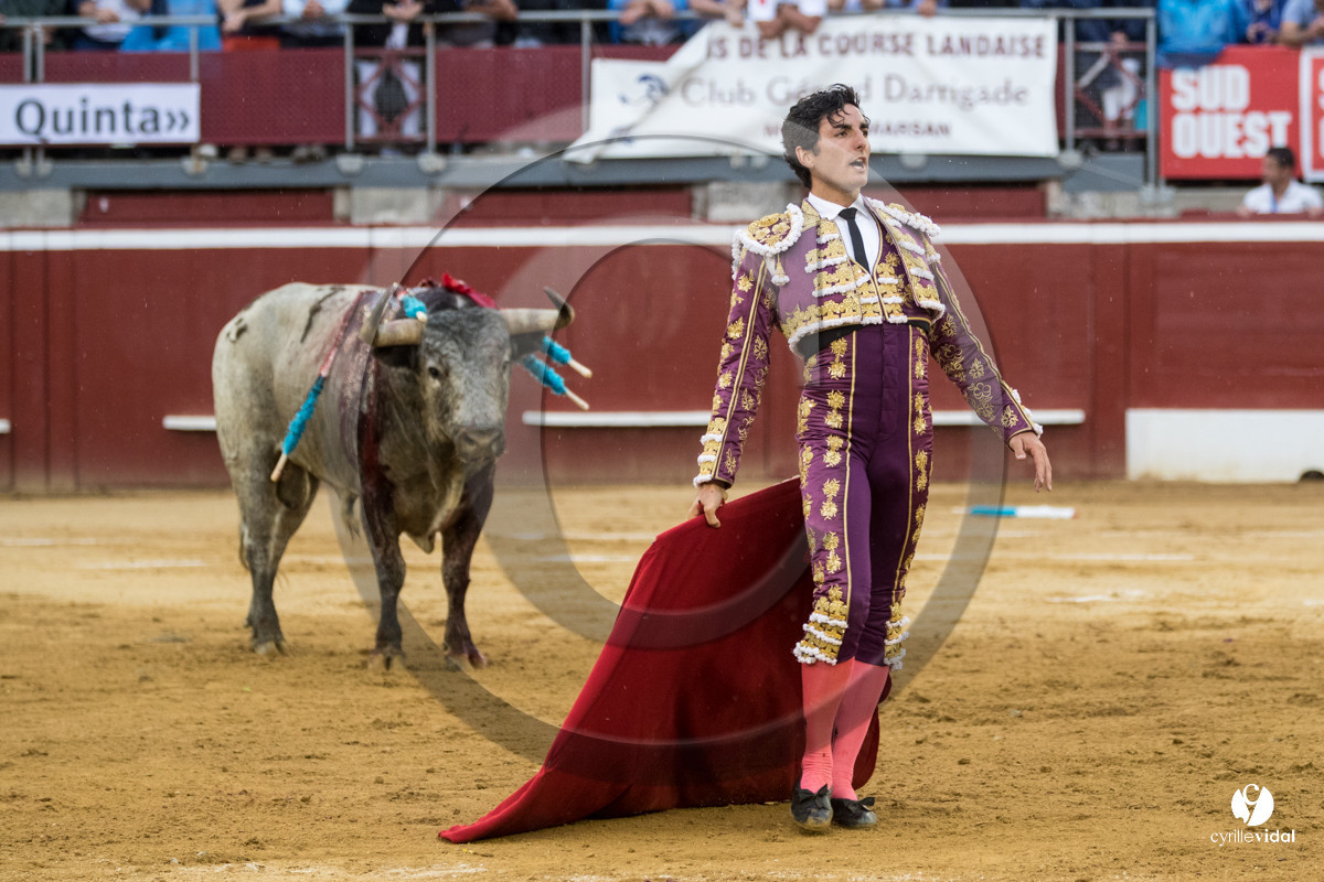Mont-de-Marsan corrida de la Quinta pour Juan Bautista - Emilio de Justo - Thomas DUFAU
