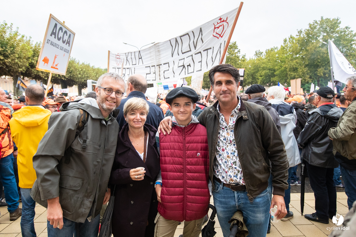 Manifestation chasses traditionnelles à Mont-de-Marsan