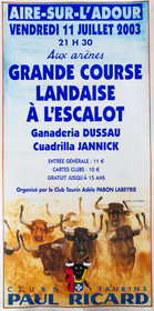 Affiches taurines Aire sur l'Adour