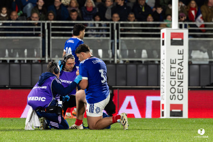 Grand chelem du XV de France U20 dans le tournoi des 6 nations après la victoire 31-28 contre l'Angleterre au Stade Marcel Deflandre de La Rochelle