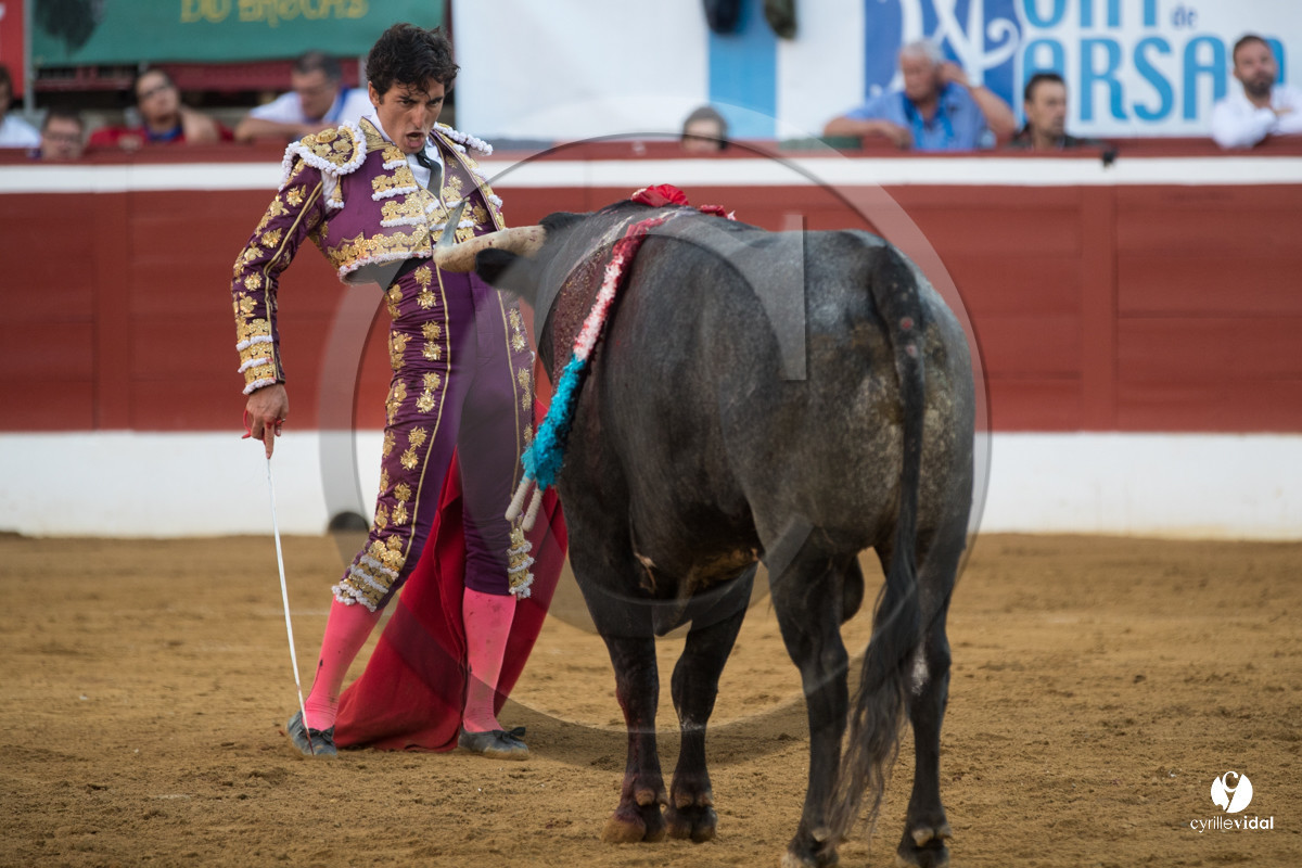 Mont-de-Marsan corrida de la Quinta pour Juan Bautista - Emilio de Justo - Thomas DUFAU