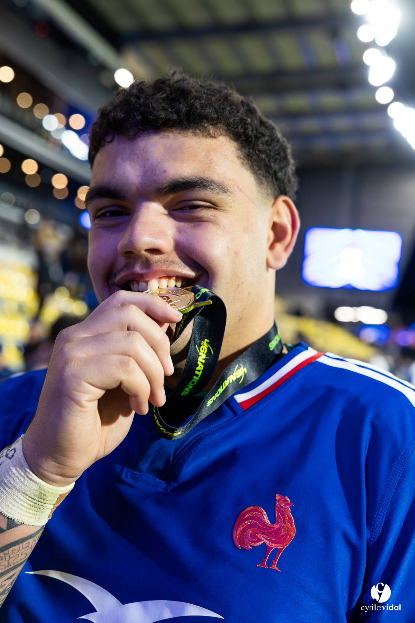 Grand chelem du XV de France U20 dans le tournoi des 6 nations après la victoire 31-28 contre l'Angleterre au Stade Marcel Deflandre de La Rochelle