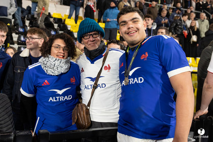 Grand chelem du XV de France U20 dans le tournoi des 6 nations après la victoire 31-28 contre l'Angleterre au Stade Marcel Deflandre de La Rochelle