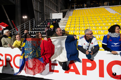 Grand chelem du XV de France U20 dans le tournoi des 6 nations après la victoire 31-28 contre l'Angleterre au Stade Marcel Deflandre de La Rochelle