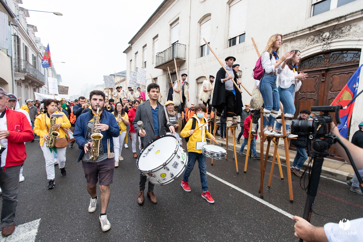 Manifestation chasses traditionnelles à Mont-de-Marsan