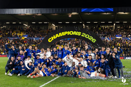 Grand chelem du XV de France U20 dans le tournoi des 6 nations après la victoire 31-28 contre l'Angleterre au Stade Marcel Deflandre de La Rochelle