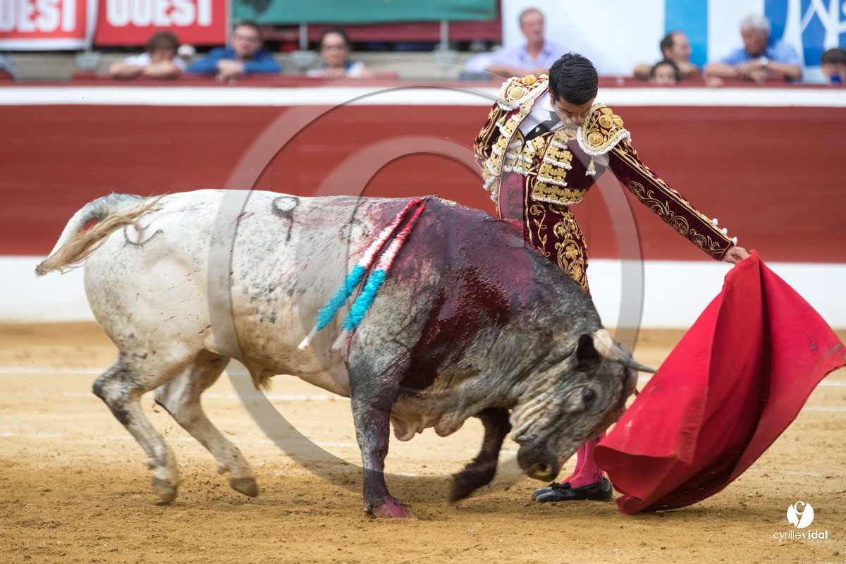 Mont-de-Marsan corrida de la Quinta pour Juan Bautista - Emilio de Justo - Thomas DUFAU