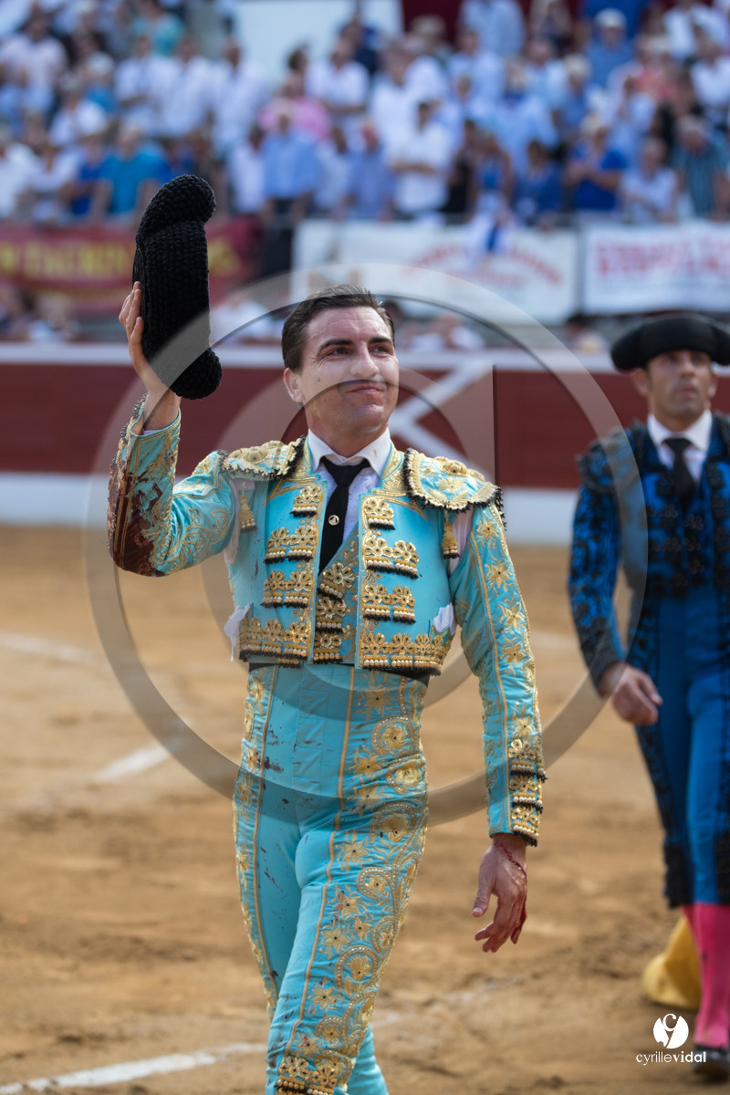 Mont-de-Marsan corrida de Dolores Aguirre pour Octavio Chacon - Pepe Moral - Juan Léal