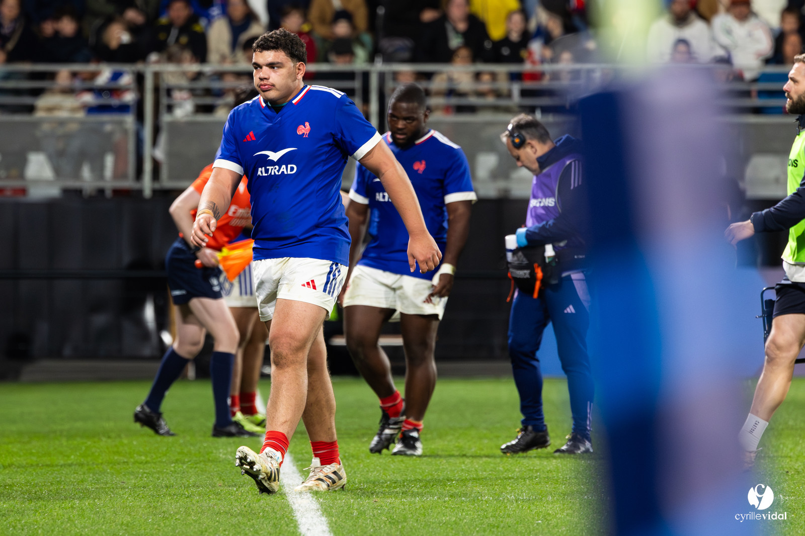 Grand chelem du XV de France U20 dans le tournoi des 6 nations après la victoire 31-28 contre l'Angleterre au Stade Marcel Deflandre de La Rochelle