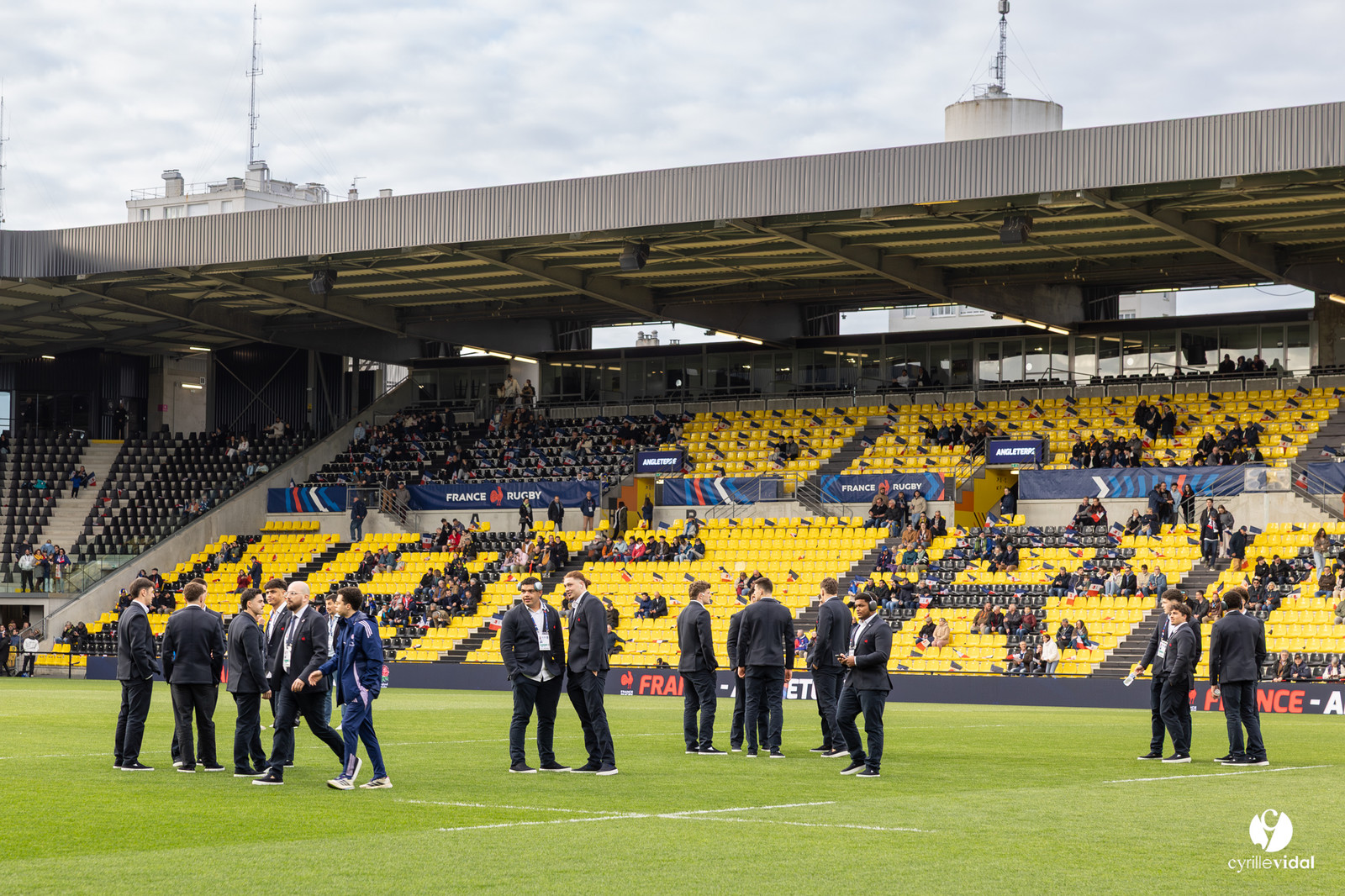 Grand chelem du XV de France U20 dans le tournoi des 6 nations après la victoire 31-28 contre l'Angleterre au Stade Marcel Deflandre de La Rochelle