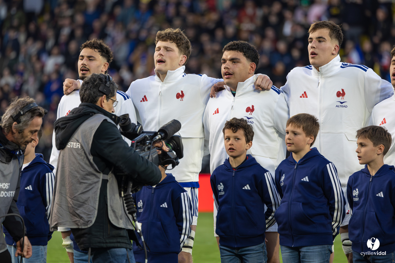 Grand chelem du XV de France U20 dans le tournoi des 6 nations après la victoire 31-28 contre l'Angleterre au Stade Marcel Deflandre de La Rochelle