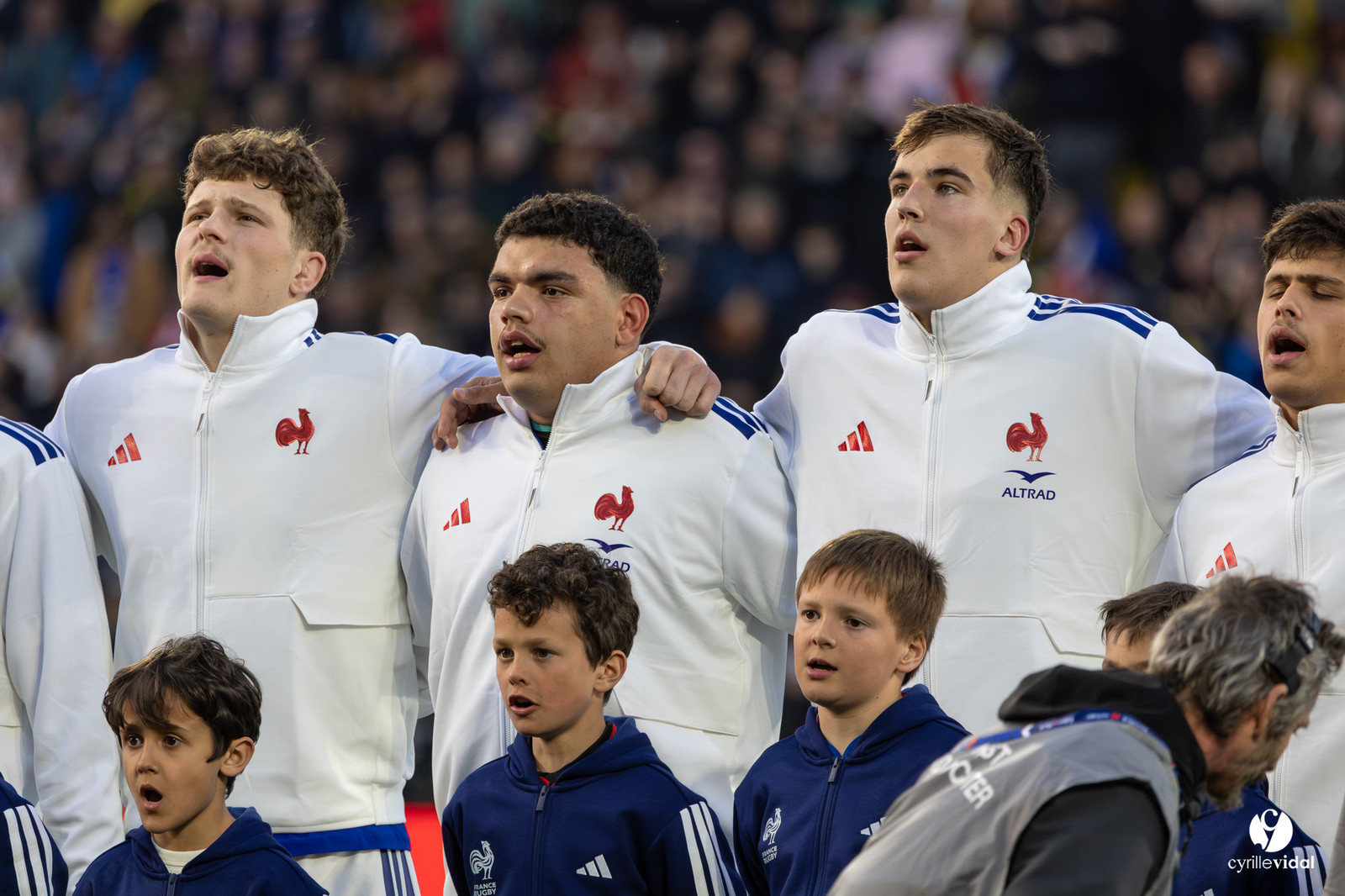 Grand chelem du XV de France U20 dans le tournoi des 6 nations après la victoire 31-28 contre l'Angleterre au Stade Marcel Deflandre de La Rochelle