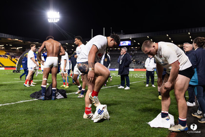 Grand chelem du XV de France U20 dans le tournoi des 6 nations après la victoire 31-28 contre l'Angleterre au Stade Marcel Deflandre de La Rochelle