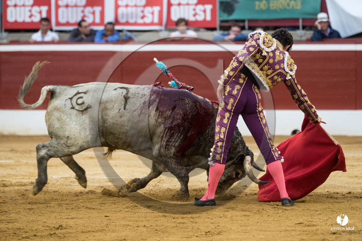 Mont-de-Marsan corrida de la Quinta pour Juan Bautista - Emilio de Justo - Thomas DUFAU