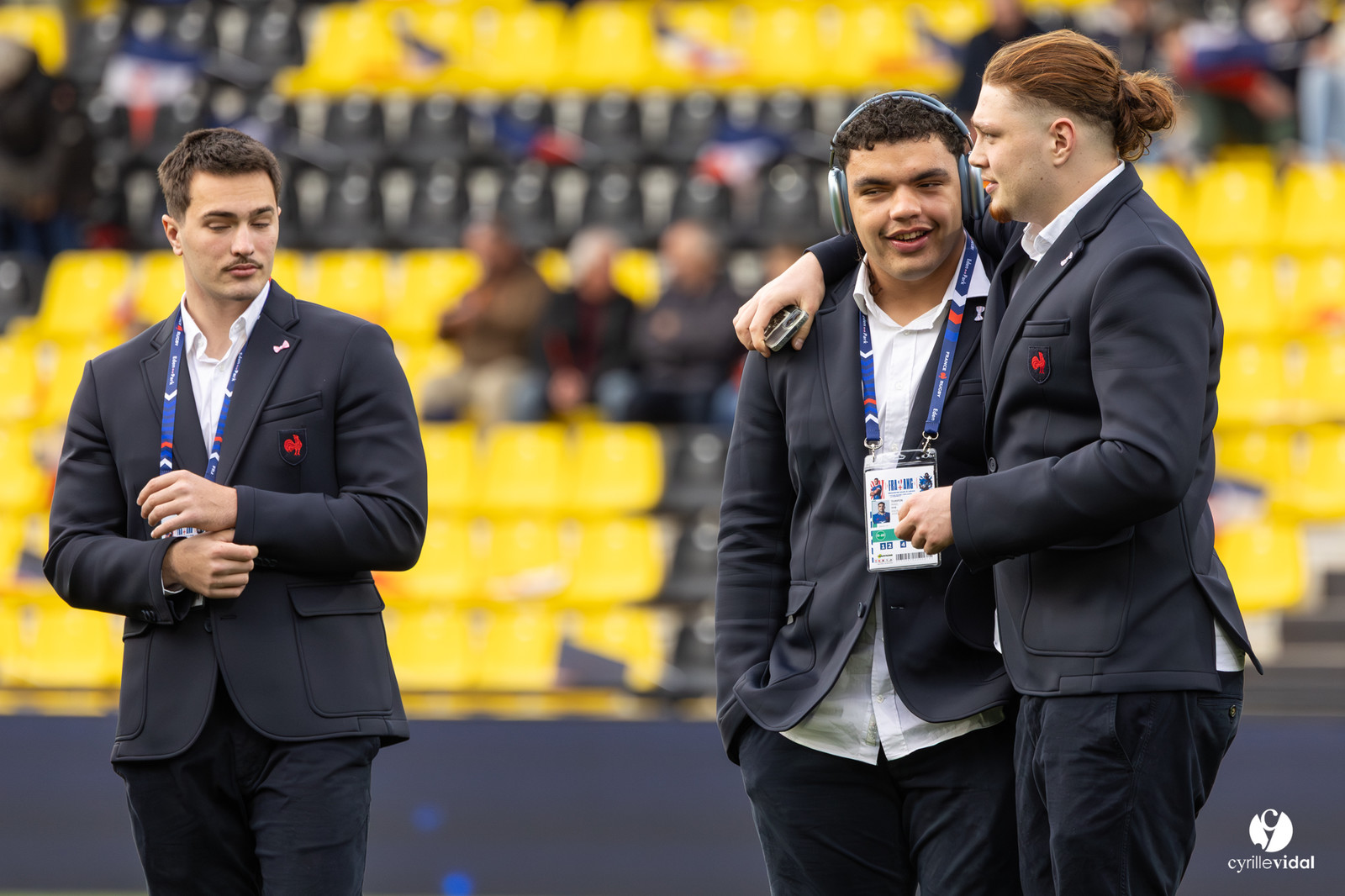 Grand chelem du XV de France U20 dans le tournoi des 6 nations après la victoire 31-28 contre l'Angleterre au Stade Marcel Deflandre de La Rochelle
