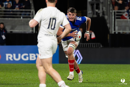 Grand chelem du XV de France U20 dans le tournoi des 6 nations après la victoire 31-28 contre l'Angleterre au Stade Marcel Deflandre de La Rochelle