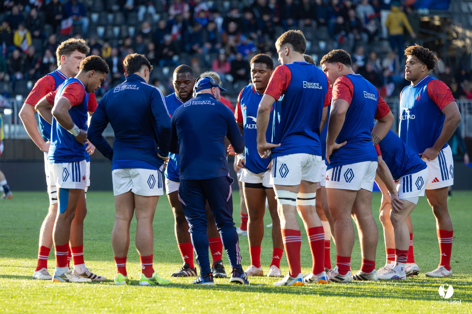Grand chelem du XV de France U20 dans le tournoi des 6 nations après la victoire 31-28 contre l'Angleterre au Stade Marcel Deflandre de La Rochelle
