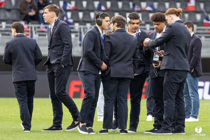 Grand chelem du XV de France U20 dans le tournoi des 6 nations après la victoire 31-28 contre l'Angleterre au Stade Marcel Deflandre de La Rochelle
