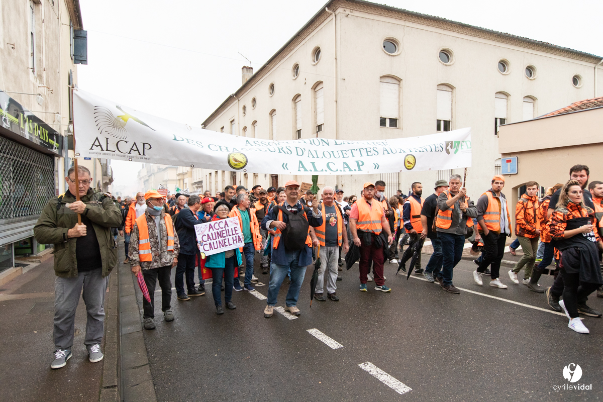 Manifestation chasses traditionnelles à Mont-de-Marsan