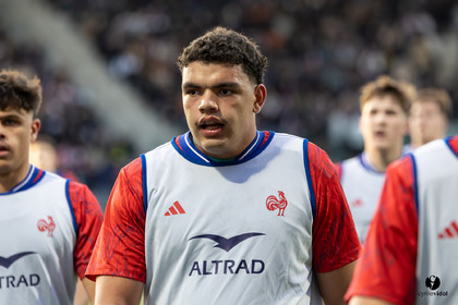 Grand chelem du XV de France U20 dans le tournoi des 6 nations après la victoire 31-28 contre l'Angleterre au Stade Marcel Deflandre de La Rochelle