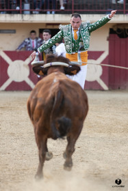 Course landaise Le Houga Ganadéria Dussau Cuadrilla Alexandre Brethes