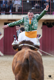 Course landaise Le Houga Ganadéria Dussau Cuadrilla Alexandre Brethes