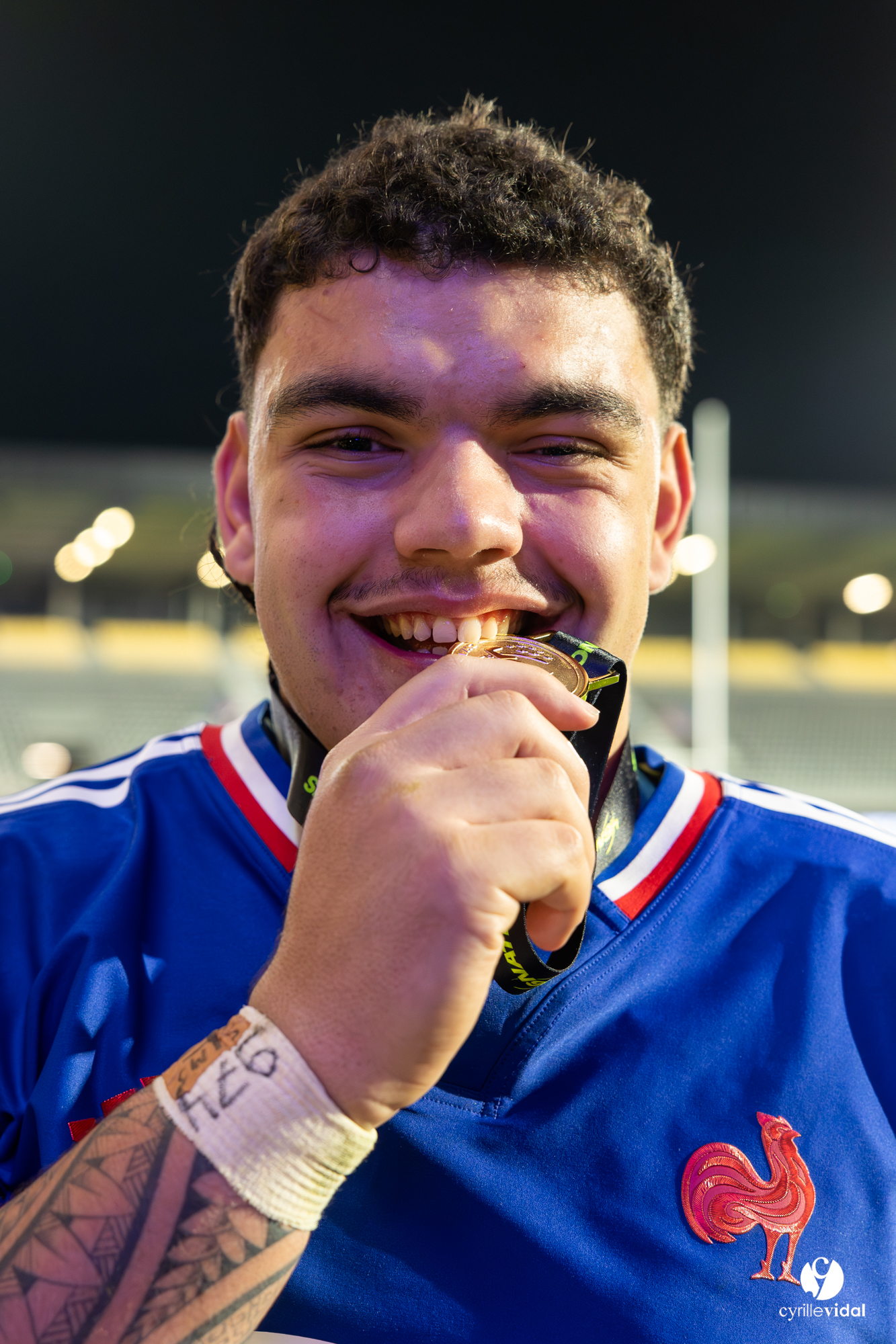 Grand chelem du XV de France U20 dans le tournoi des 6 nations après la victoire 31-28 contre l'Angleterre au Stade Marcel Deflandre de La Rochelle
