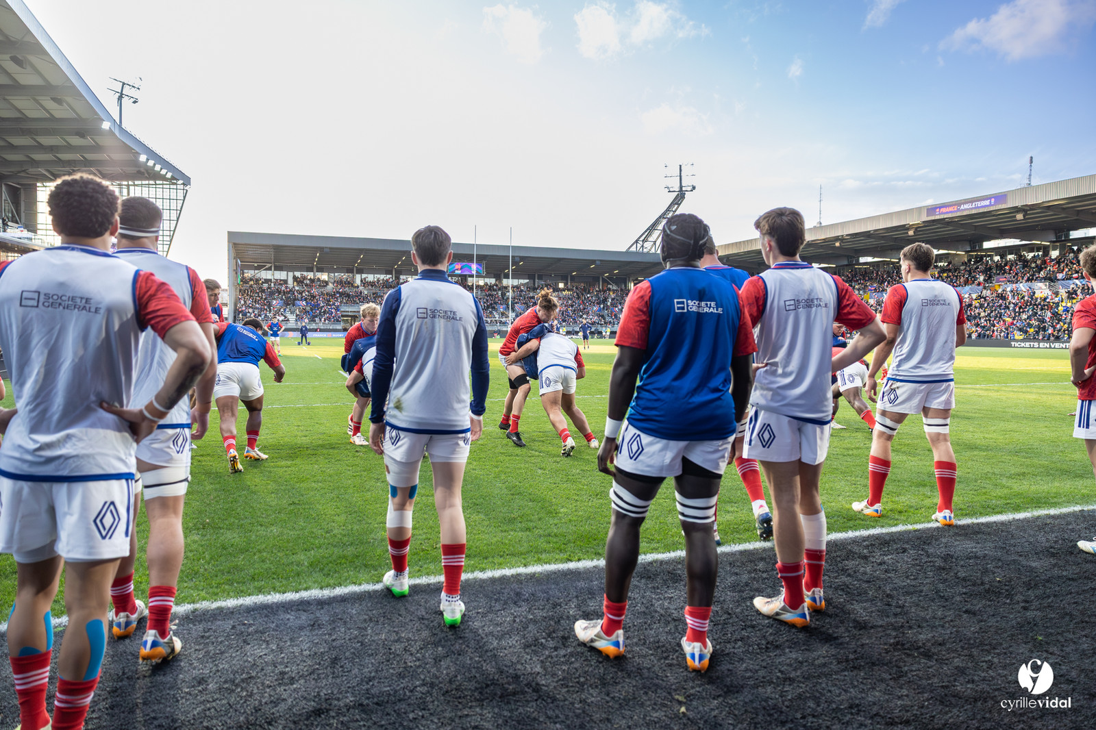 Grand chelem du XV de France U20 dans le tournoi des 6 nations après la victoire 31-28 contre l'Angleterre au Stade Marcel Deflandre de La Rochelle