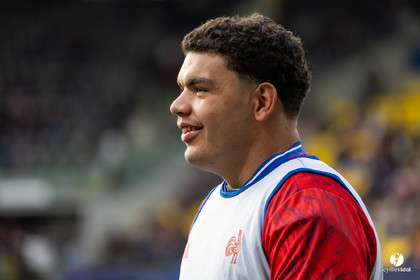 Grand chelem du XV de France U20 dans le tournoi des 6 nations après la victoire 31-28 contre l'Angleterre au Stade Marcel Deflandre de La Rochelle
