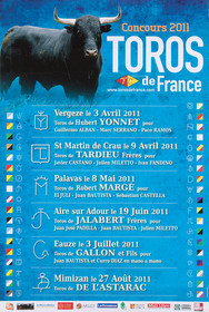 Affiches taurines Aire sur l'Adour