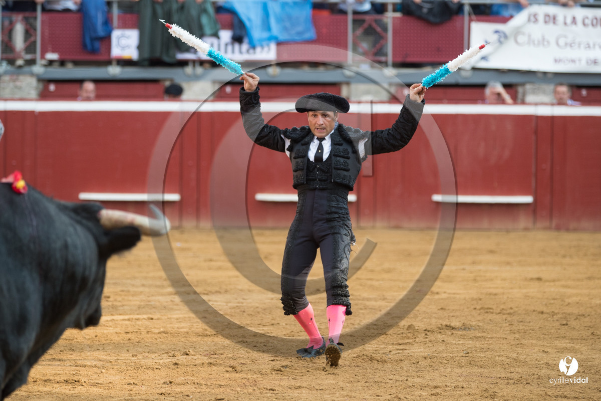 Mont-de-Marsan corrida de la Quinta pour Juan Bautista - Emilio de Justo - Thomas DUFAU