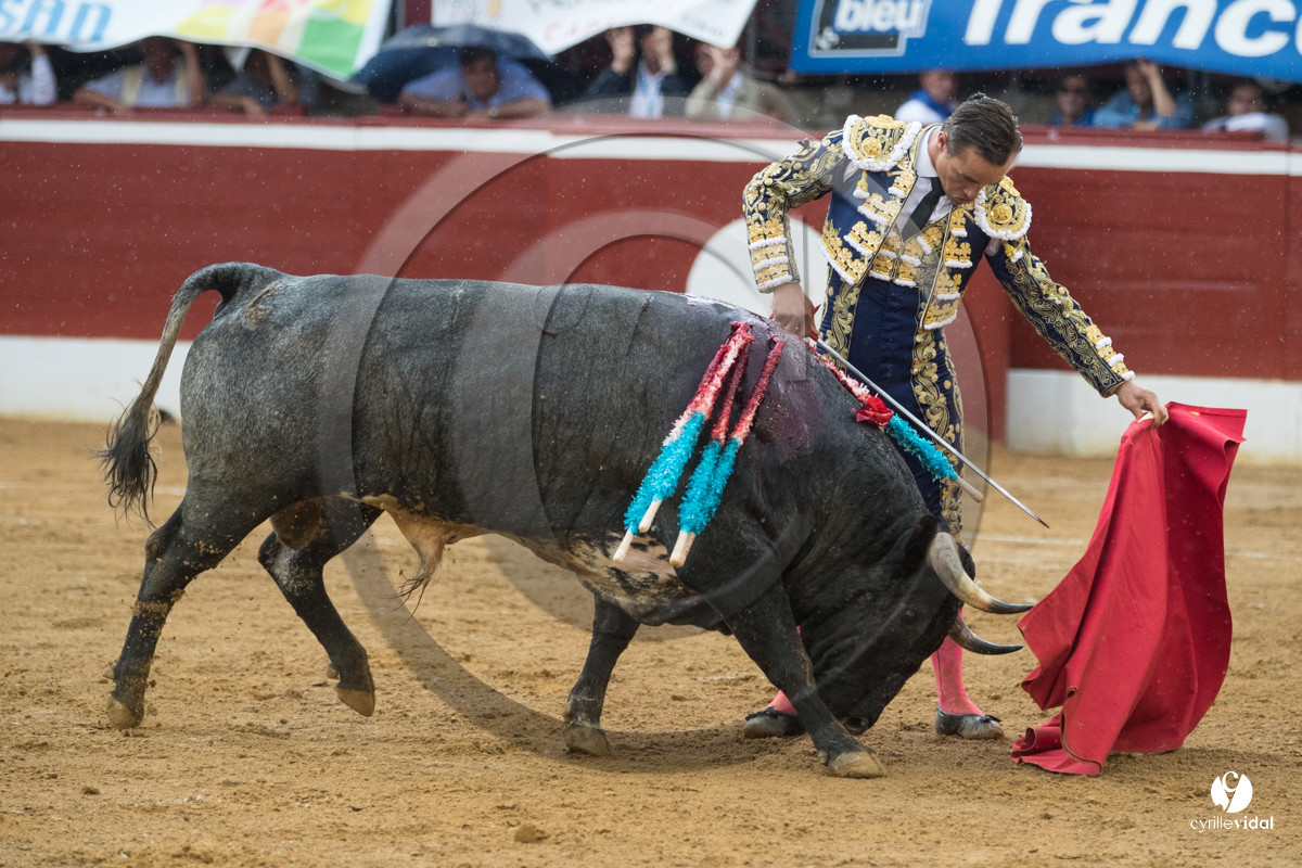 Mont-de-Marsan corrida de la Quinta pour Juan Bautista - Emilio de Justo - Thomas DUFAU