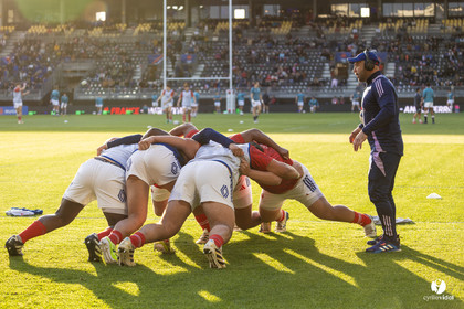 Grand chelem du XV de France U20 dans le tournoi des 6 nations après la victoire 31-28 contre l'Angleterre au Stade Marcel Deflandre de La Rochelle