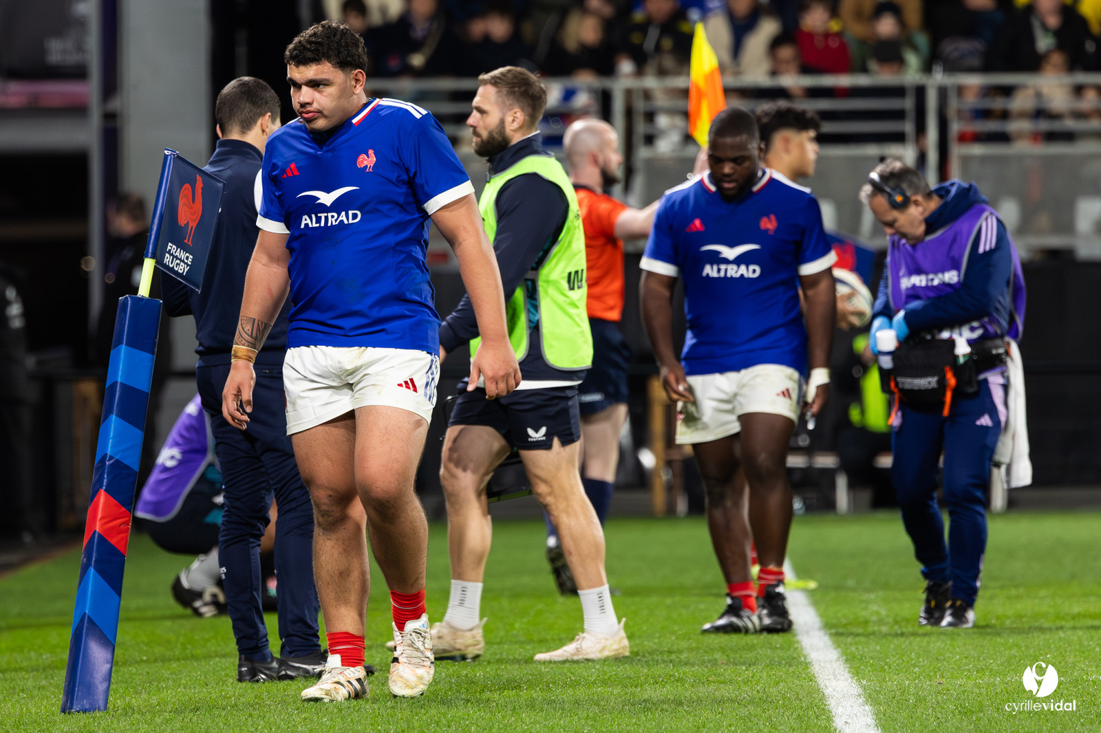 Grand chelem du XV de France U20 dans le tournoi des 6 nations après la victoire 31-28 contre l'Angleterre au Stade Marcel Deflandre de La Rochelle