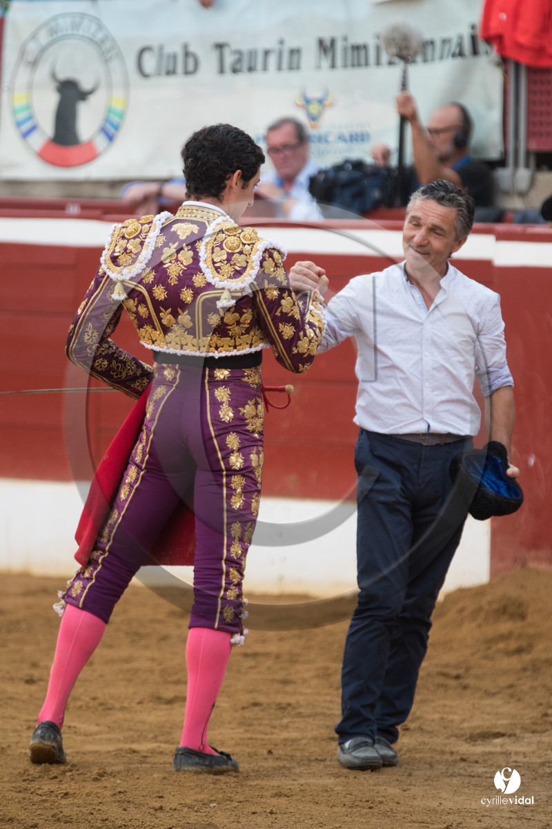 Mont-de-Marsan corrida de la Quinta pour Juan Bautista - Emilio de Justo - Thomas DUFAU