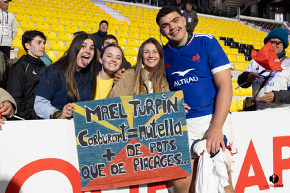 Grand chelem du XV de France U20 dans le tournoi des 6 nations après la victoire 31-28 contre l'Angleterre au Stade Marcel Deflandre de La Rochelle