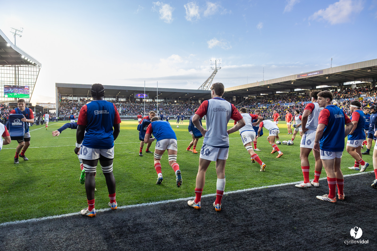 Grand chelem du XV de France U20 dans le tournoi des 6 nations après la victoire 31-28 contre l'Angleterre au Stade Marcel Deflandre de La Rochelle