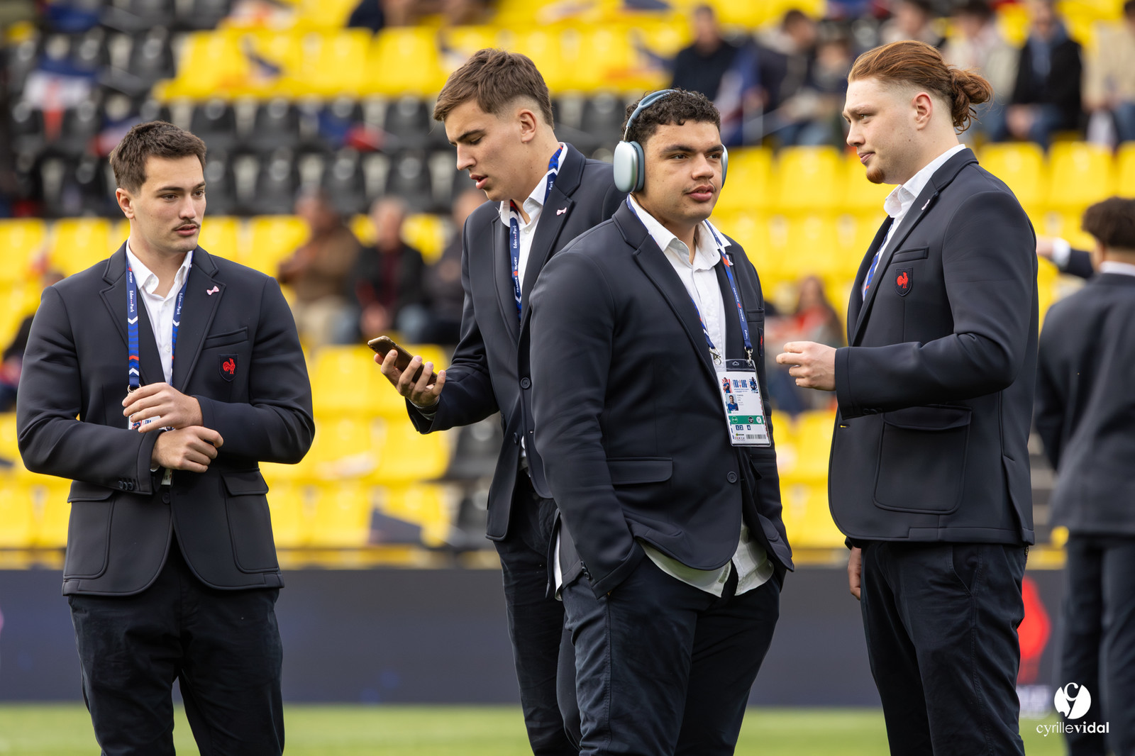 Grand chelem du XV de France U20 dans le tournoi des 6 nations après la victoire 31-28 contre l'Angleterre au Stade Marcel Deflandre de La Rochelle