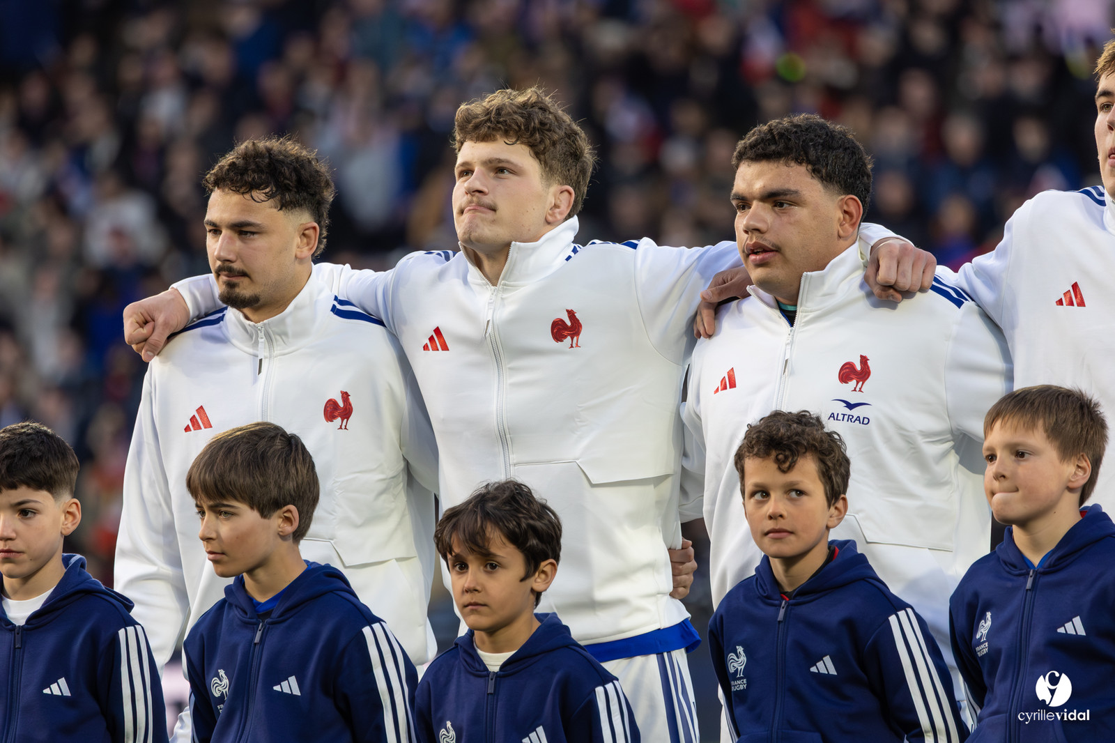 Grand chelem du XV de France U20 dans le tournoi des 6 nations après la victoire 31-28 contre l'Angleterre au Stade Marcel Deflandre de La Rochelle