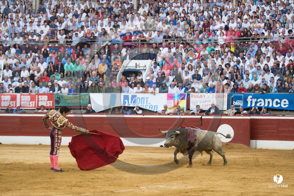 Mont-de-Marsan corrida de la Quinta pour Juan Bautista - Emilio de Justo - Thomas DUFAU