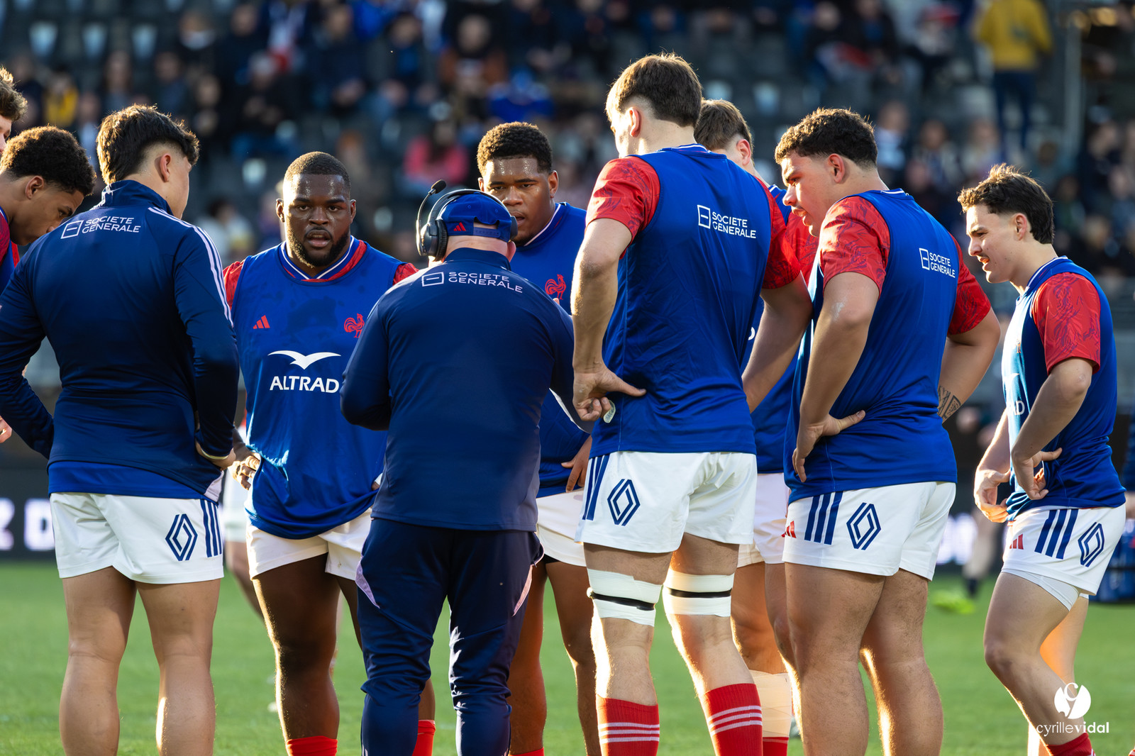 Grand chelem du XV de France U20 dans le tournoi des 6 nations après la victoire 31-28 contre l'Angleterre au Stade Marcel Deflandre de La Rochelle